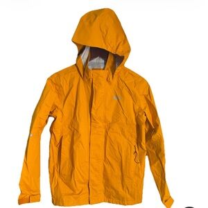 REI Co op Jacket Youth M Rainwall Hooded Rain Waterproof Shell Ripstop Yellow